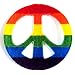 Peace~ Peace Sign~ Rainbow~#6~ Peace Sign Patch~ Approx 3"