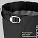Black Crystal Hiking Ski Snow Gaiters Waterproof Breathable Nylon Men's Black Size Medium
