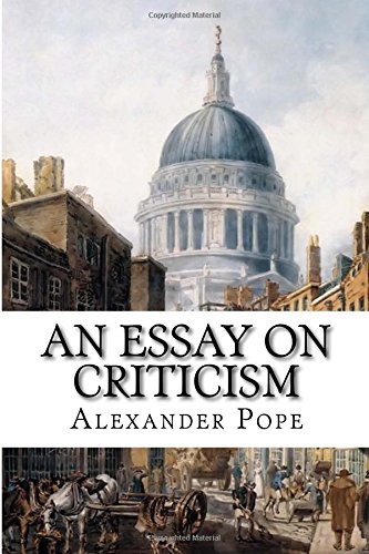 an essay on criticism