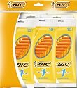 BiC 1 Sensitive Mens Single Blade Disposable Shaver 5 packs of 10