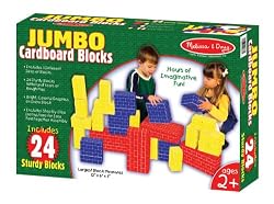 Melissa & Doug 24 Pc Basic Cardboard Blocks