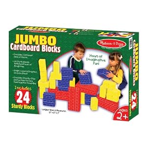 Melissa and Doug 24 Pc Basic Cardboard Blocks by 