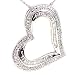 0.5 Carat 14KWG Diamond Heart Pendant