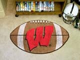 Wisconsin Badgers W 22 x 35 Football Mat