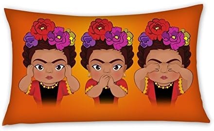 Custom Frida Kahlo Printed Cloth Pillowcase Standard Size 13"x21"