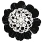 Annabeth Velvet-crystals Pin-clip (Black)