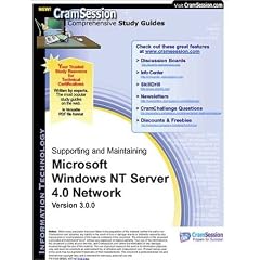 CramSession's Supporting and Maintaining a Microsoft Windows NT Server 4.0 Network : Certification Study Guide