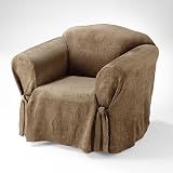 Chenille Chair Slipcover - Toast