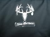 Size Matters- Whitetail Buck Window/Bumper Decal 4 inch x 4 inch