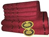 6tlg. Handtuch-Set Berlin- 470/m² Qualität bordeaux