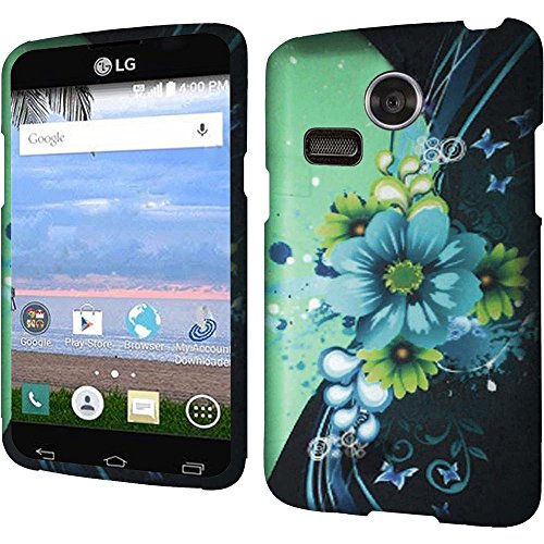 LG L15G Sunrise / LG L16C Lucky ( Net 10 / Straight Talk ) Phone Case Accessory Admirable Flower Hard Snap On Cover with Free Gift Aplus Pouch