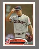 2012 Topps Baseball Card # 306 Ubaldo Jimenez - Cleveland Indians - Trading Card