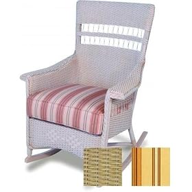 Lloyd-Flanders 51036043404 Nantucket Porch Rocker in Antique Khaki finish and Baccio... by 
