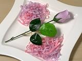 Long Stem Lavender Soap Rose Shredded Soap Confetti (Set of 12) - Baby Shower Gifts & Wedding Favors