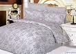 Jacquard Queen Size Bedding Set Sierra Silver by Le Vele
