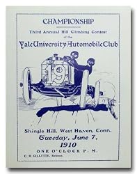 1910 West Haven Yale University Hill Climb Poster Print
