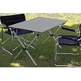 Table in a Bag LT4327GA Large Tall Aluminum Portable Table With Carrying Bag, Grey