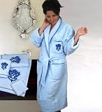Egyptian cotton, Italian made Terry, classically tailored Bath Robe & Towels by Armani International