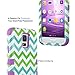 ULAK Galaxy S5 Case, 3-Piece Shock Absorbing Dual Layer Protective Case with Soft Silicone Skin Hard PC Grip Cover for Samsung Galaxy S5 (2014) Green Wave + Purple