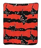 Emily The Strange Kitty Stripes Raschel Blanket 60 x 50