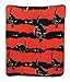 Emily The Strange Kitty Stripes Raschel Blanket 60 x 50