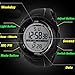 Gosasa Men's Military Style Digital LCD Display Waterproof Sports Wrist Watch - Green