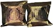 Pair of Decorative Silk Sari Toss Pillow Shams Cushion Covers