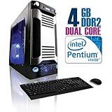CybertronPC X-Sniper SINN4120BUBSL, Black/Silver, Intel Pentium Dual-Core ( ....
