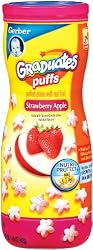 Gerber Graduates Strawberry & Apple Puffs, 1.48-Ounce Canisters (Pack of 6)