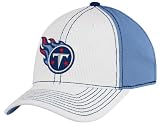 NFL Men's Tennessee Titans End Zone Structured Flex Hat - Tw91Z (White, Large/X-Large)