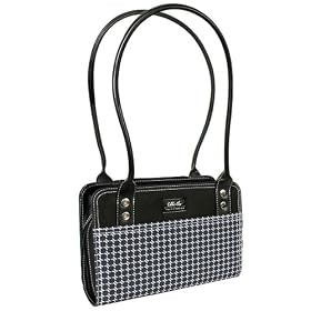 Pacific Design Chloe Dao Mobile Technology Handbag for Nintendo DS Lite/PlayStation Portable - Black/ White Heels