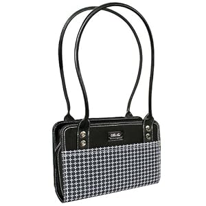 Pacific Design Chloe Dao Mobile Technology Handbag for Nintendo DS Lite/PlayStation Portable - Black/ White Heels