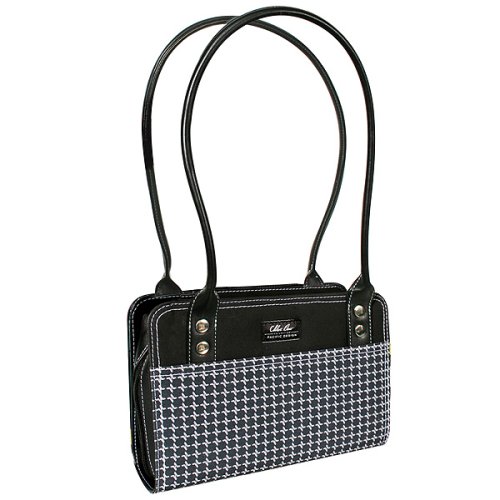 Pacific Design Chloe Dao Mobile Technology Handbag for Nintendo DS Lite PlayStation Portable - Black White Heels