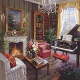 grand piano light Plan Room by Foxwell. Canvas Art Print 3 / 4 inch deep bar. 27. 00 inches wide by 27. Height 00 cm. High quality Art Poster Print