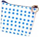 3D Lenticular Coin Pruse - Pavia, with YKK Zipper, 3D MOVING DotS, BLUE