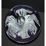 Murano Design Bubble Wave Art Paperweight, Colors Vary Slightly