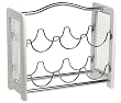 Pomerantz White Wooden 6 Bottle Wine Rack