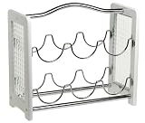 Pomerantz White Wooden 6 Bottle Wine Rack