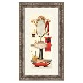 Girly Bath Framed Lithograph- 28.5x16.5"