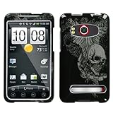 Snap On Protector Case Phone Cover for HTC EVO 4G Sprint - Skull Wing
