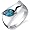 Musuem Style Marquise Cut 1.00 carats London Blue Topaz Ring in Sterling Silver Rhodium Finish Size 6, Available in Sizes 5 thru 9