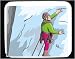 Mouse Pad with man, adventurer, climbing, Europe, sport, risky, snow, mountain, Finland, mountaineering, winter