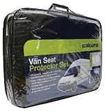 Sakura SS3347 Van Seat Protectors Set - Black