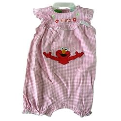 Sesame Street Baby Clothes- Elmo Girls Romper