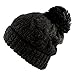 Morehats Thick Crochet Knit Pom Pom Beanie Winter Ski Hat