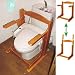 木のぬくもり感!トイレの立ったり座ったりラークチン♪ トイレ用手すり