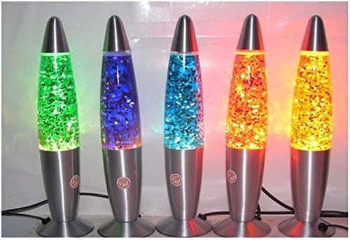 USB Rocket Sequin Lamp Multi Color Changing LED Glitter Night Light Lava Newest