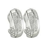 14K White Gold 1/8 ct. Diamond Fashion Earrings
