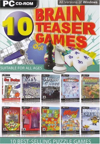 Childrens Toyshop  Video Games : 10 Brain Teaser Games (PC CD)