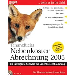 Nebenkostenabrechnung 2005. CD-ROM f�r Windows 95/98/ME/NT/XP. F�r Hausverwalter und Vermieter